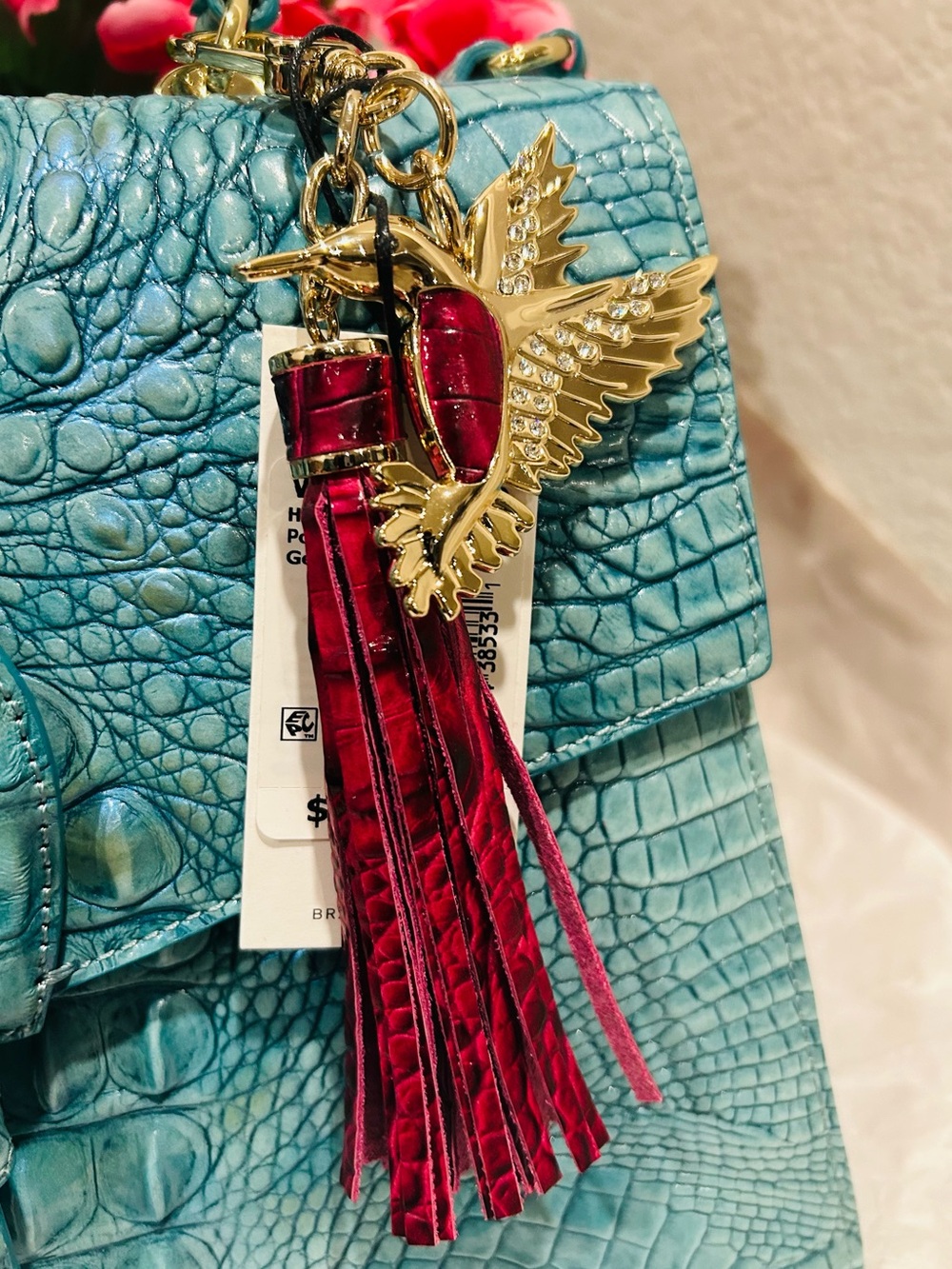 Brahmin Hummingbird Pomegranate Charm